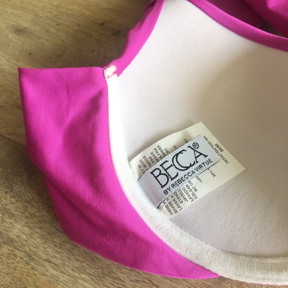 Becca Push Up Bikini Top Fuschia Medium - Picture 2 of 2